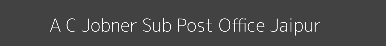 A C Jobner Post Office Jaipur Pincode 303329