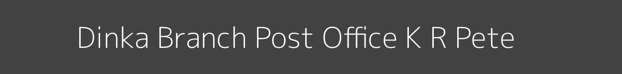 Dinka Post Office K. R. Pete Pincode 571812