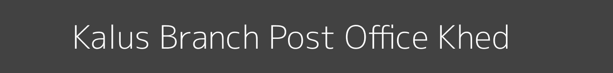 Kalus Post Office Khed Pincode 410501