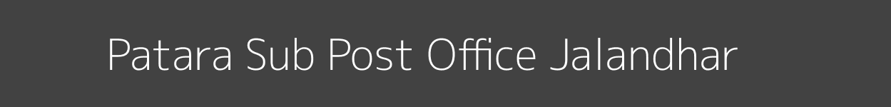 Patara Post Office Jalandhar Pincode 144101