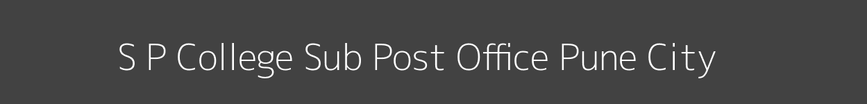 S. P. College Post Office Pune City Pincode 411030