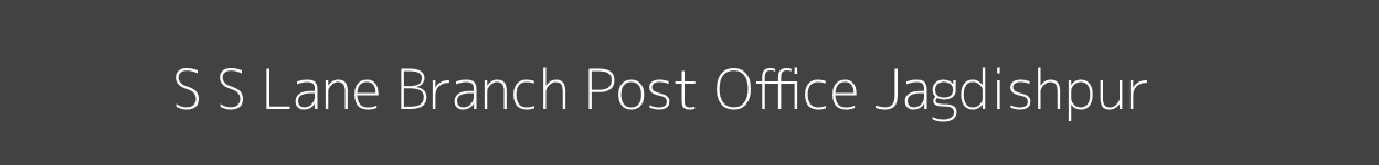 S S Lane Post Office Jagdishpur Pincode 812005