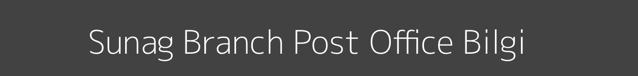 Sunag Post Office Bilgi Pincode 587116