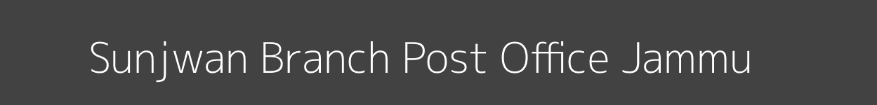 Sunjwan Post Office Jammu Pincode 180011