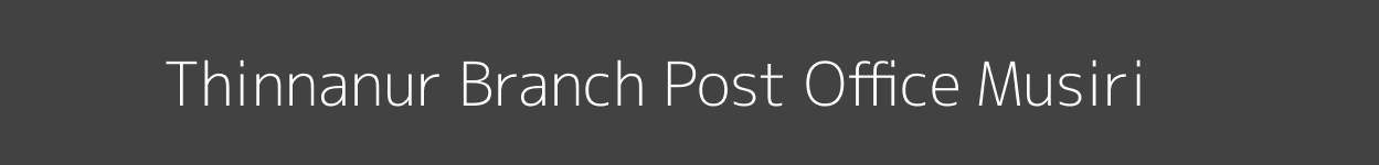 Thinnanur Post Office Musiri Pincode 621006