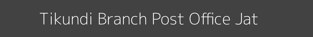 Tikundi Post Office Jat Pincode 416412