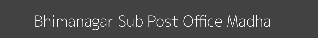 Bhimanagar Post Office Madha