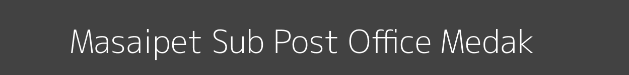 Masaipet Post Office Medak