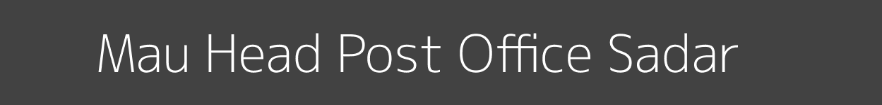 Mau Post Office Sadar