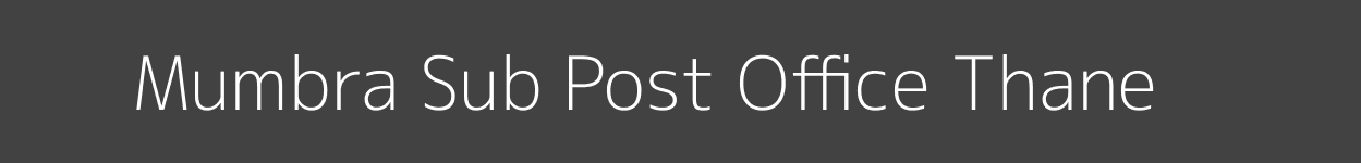 Mumbra Post Office Thane