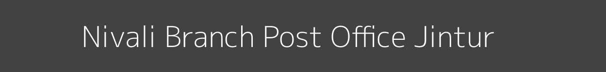 Nivali Post Office Jintur