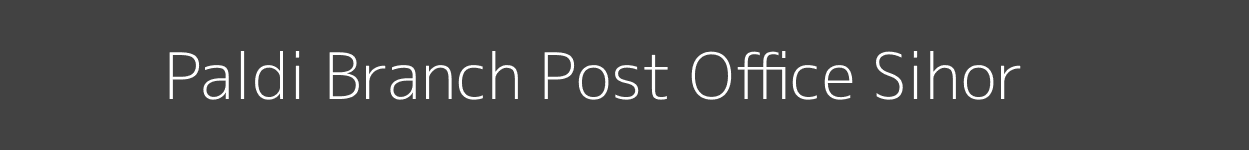 Paldi Post Office Sihor