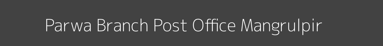 Parwa Post Office Mangrulpir