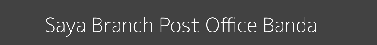 Saya Post Office Banda