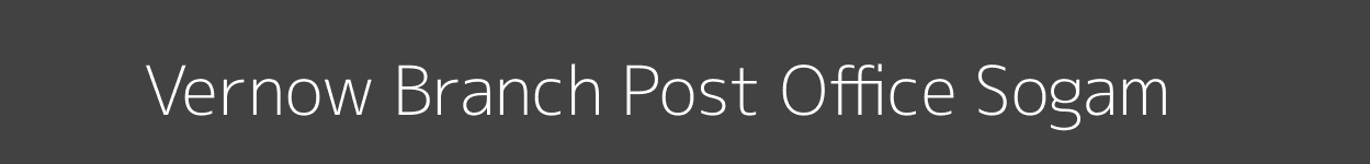Vernow Post Office Sogam