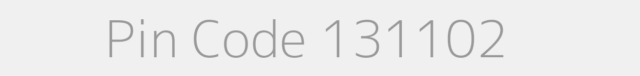 Pin Code 131102 Zip Code