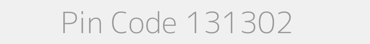 Pin Code 131302 Zip Code