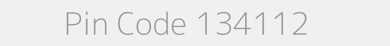 Pin Code 134112 Zip Code