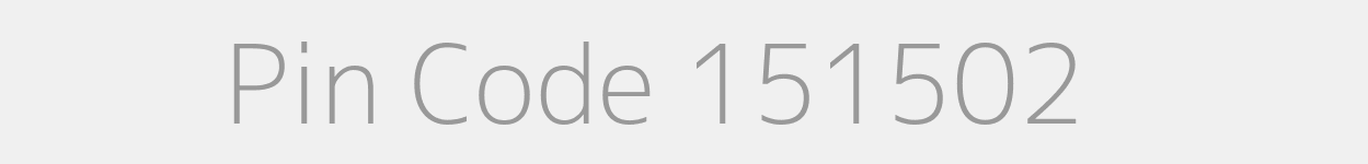 Pin Code 151502 Zip Code