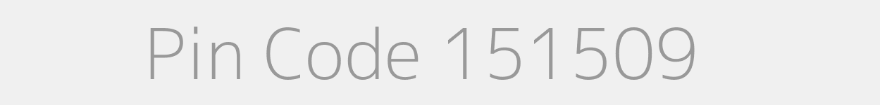 Pin Code 151509 Zip Code