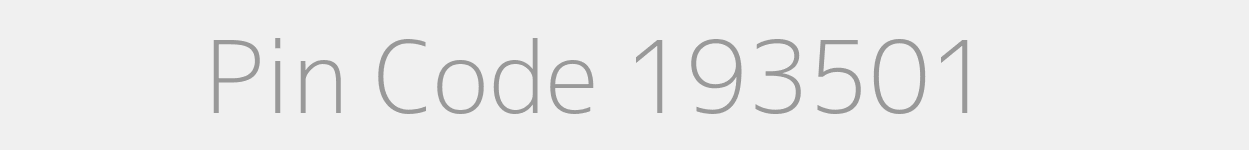 Pin Code 193501 Zip Code