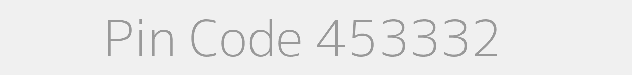 Pin Code 453332 Zip Code