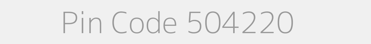 Pin Code 504220 Zip Code