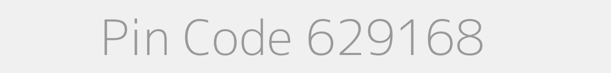 Pin Code 629168 Zip Code