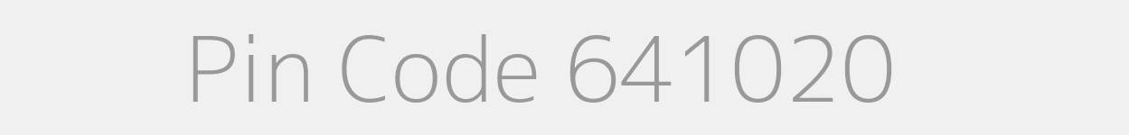 Pin Code 641020 Zip Code
