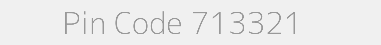 Pin Code 713321 Zip Code