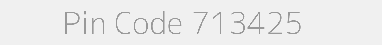 Pin Code 713425 Zip Code