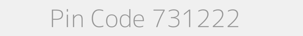 Pin Code 731222 Zip Code