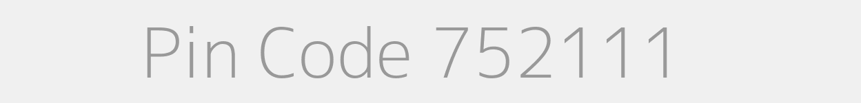 Pin Code 752111 Zip Code