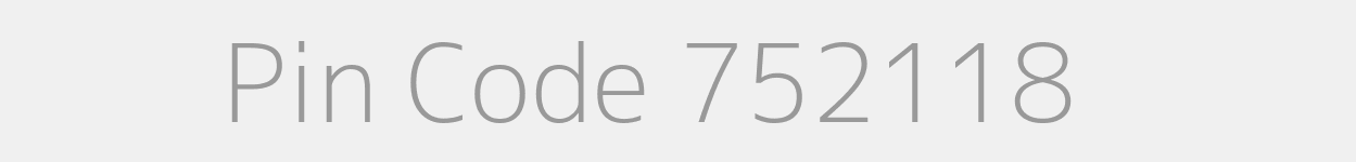 Pin Code 752118 Zip Code