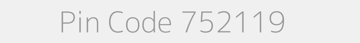 Pin Code 752119 Zip Code