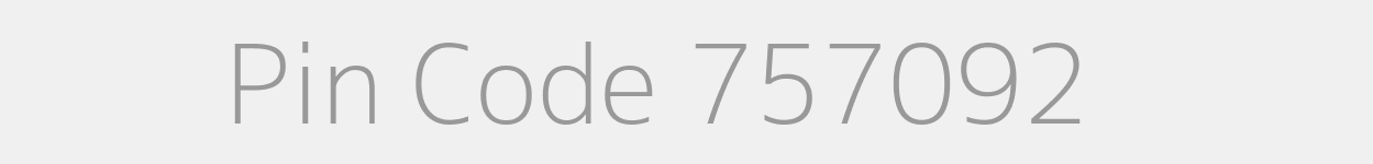 Pin Code 757092 Zip Code