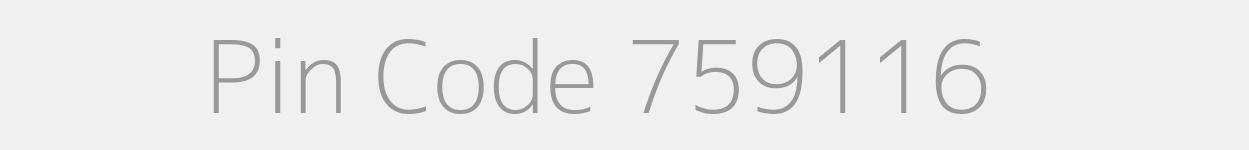 Pin Code 759116 Zip Code