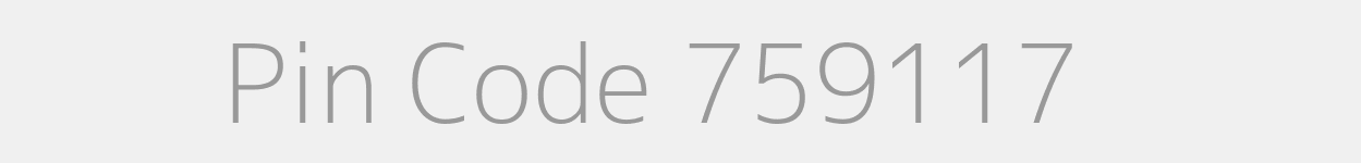 Pin Code 759117 Zip Code