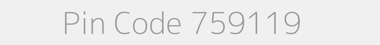 Pin Code 759119 Zip Code