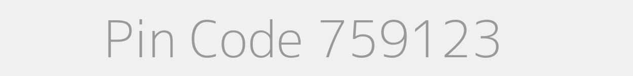 Pin Code 759123 Zip Code