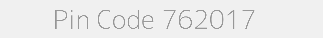 Pin Code 762017 Zip Code