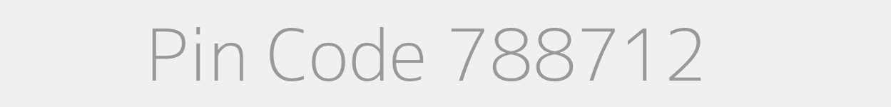 Pin Code 788712 Zip Code