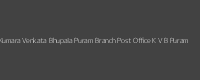 Kumara Venkata Bhupala Puram K. V. B. Puram Pincode 517 643