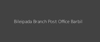 Bileipada Post Office Barbil Pin Code 758038