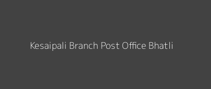 Kesaipali Post Office Bhatli Pin Code 768030