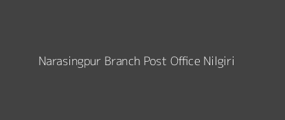 Narasingpur Post Office Nilgiri Pin Code 756020