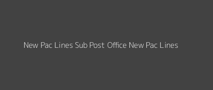 New Pac Lines Post Office New Pac Lines Pin Code 208015