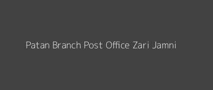 Patan Post Office Zari Jamni Pin Code 445305