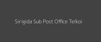 Sirigida Post Office Telkoi Pin Code 758076